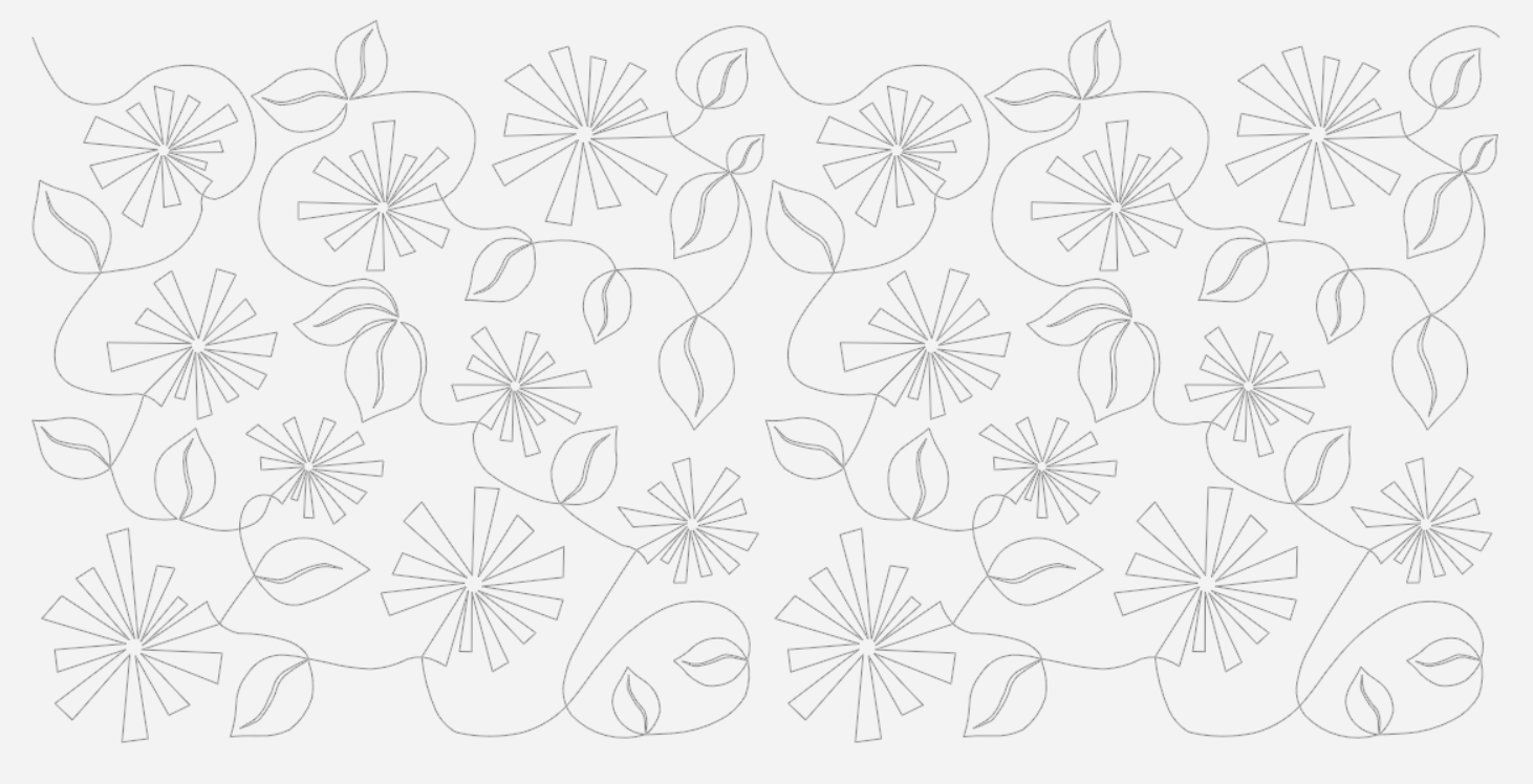 Florals - Starburst Flower Meander